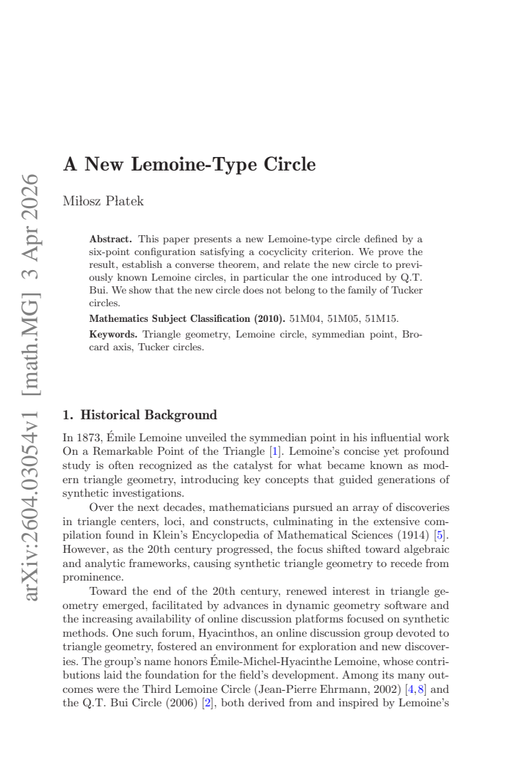 First page
