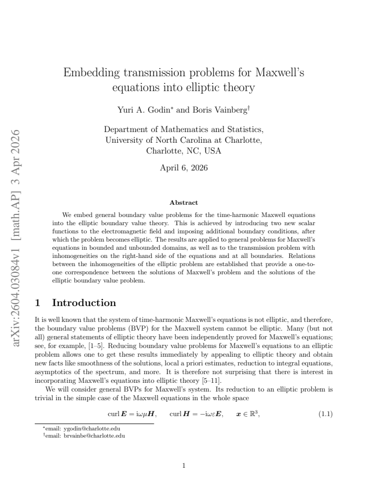 First page