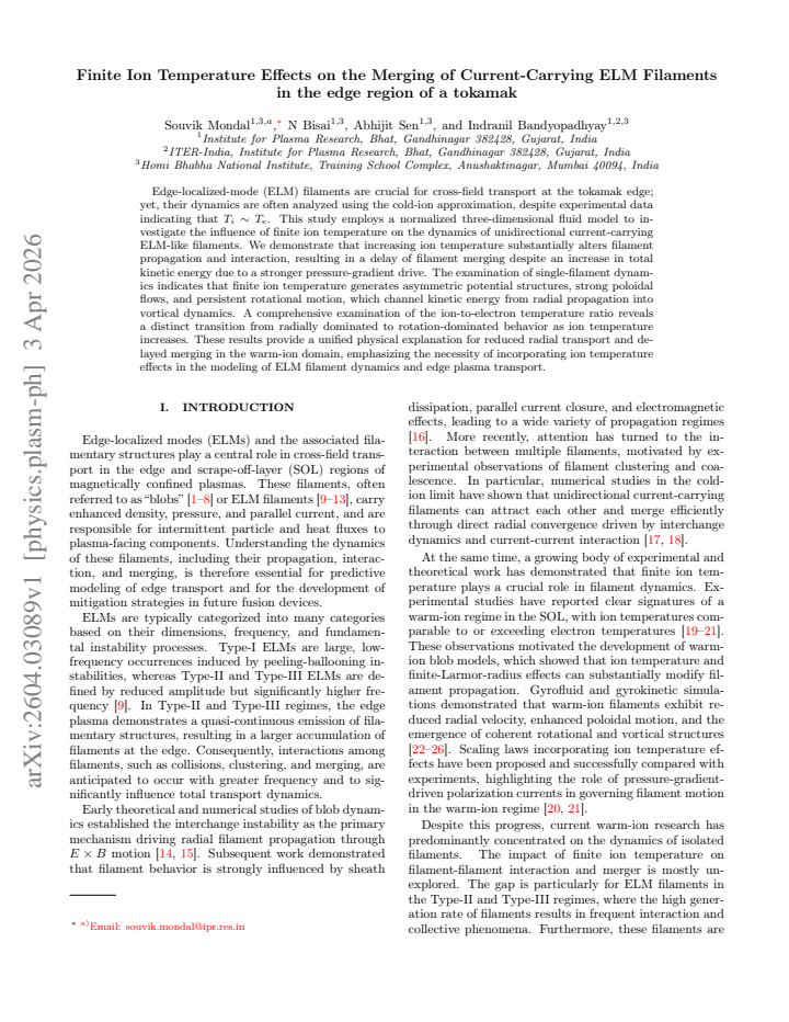 First page
