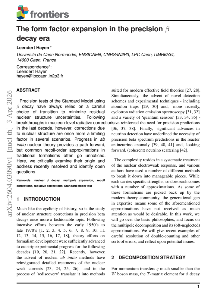 First page