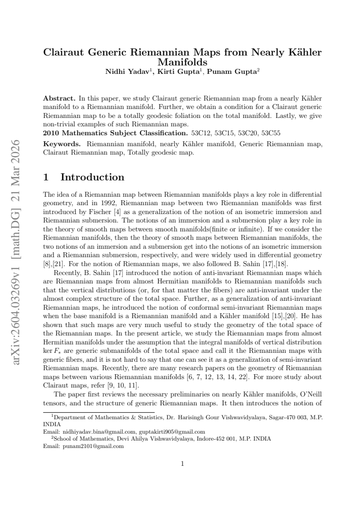 First page