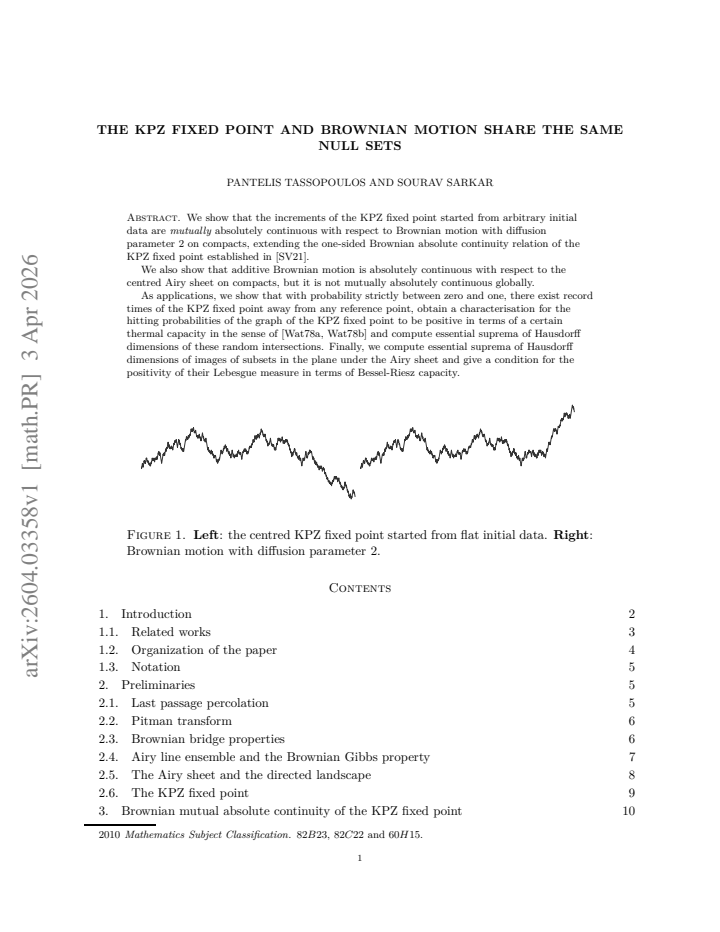 First page