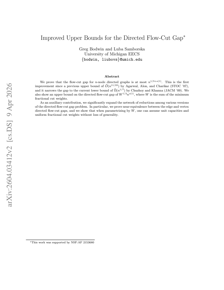 First page