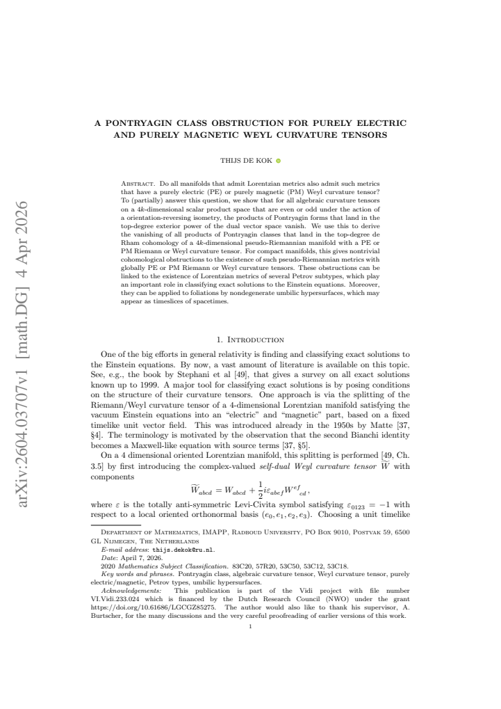 First page
