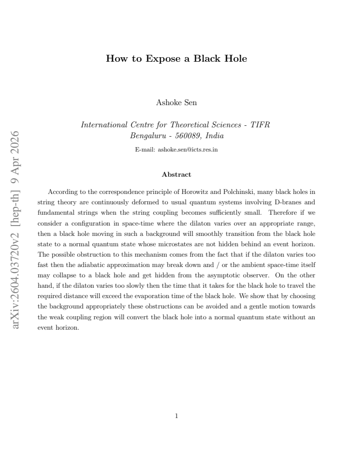 First page