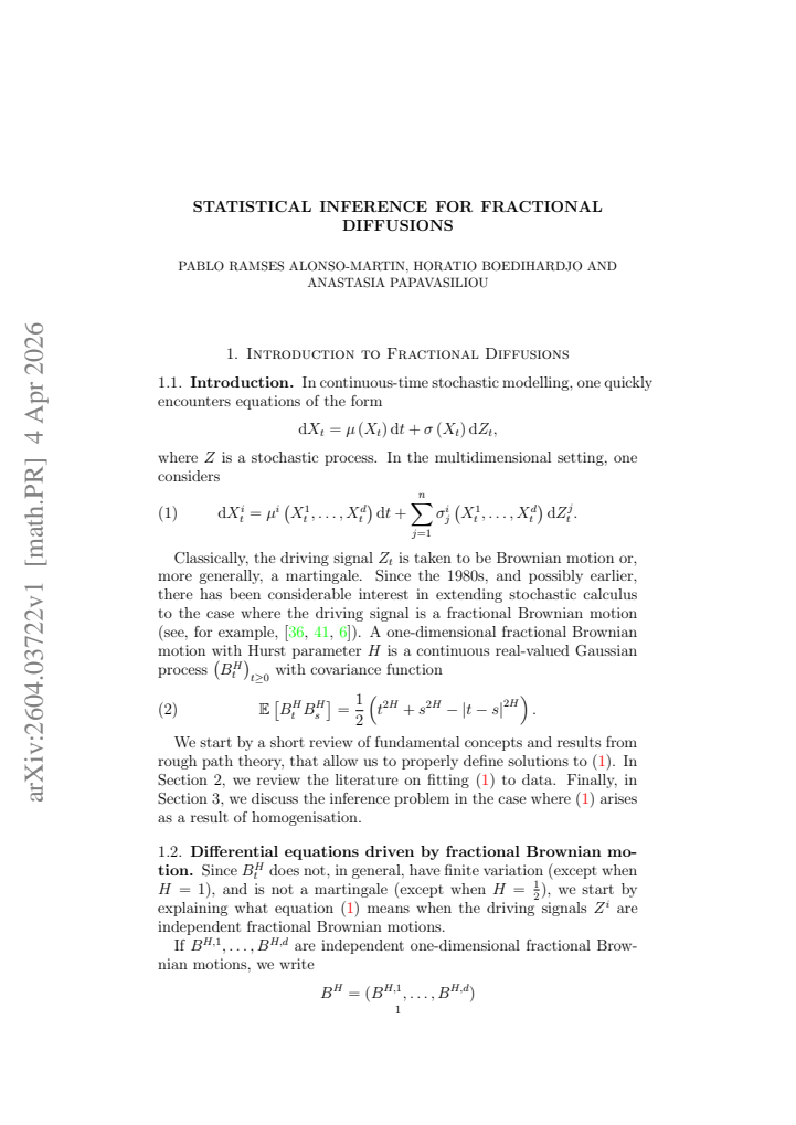 First page