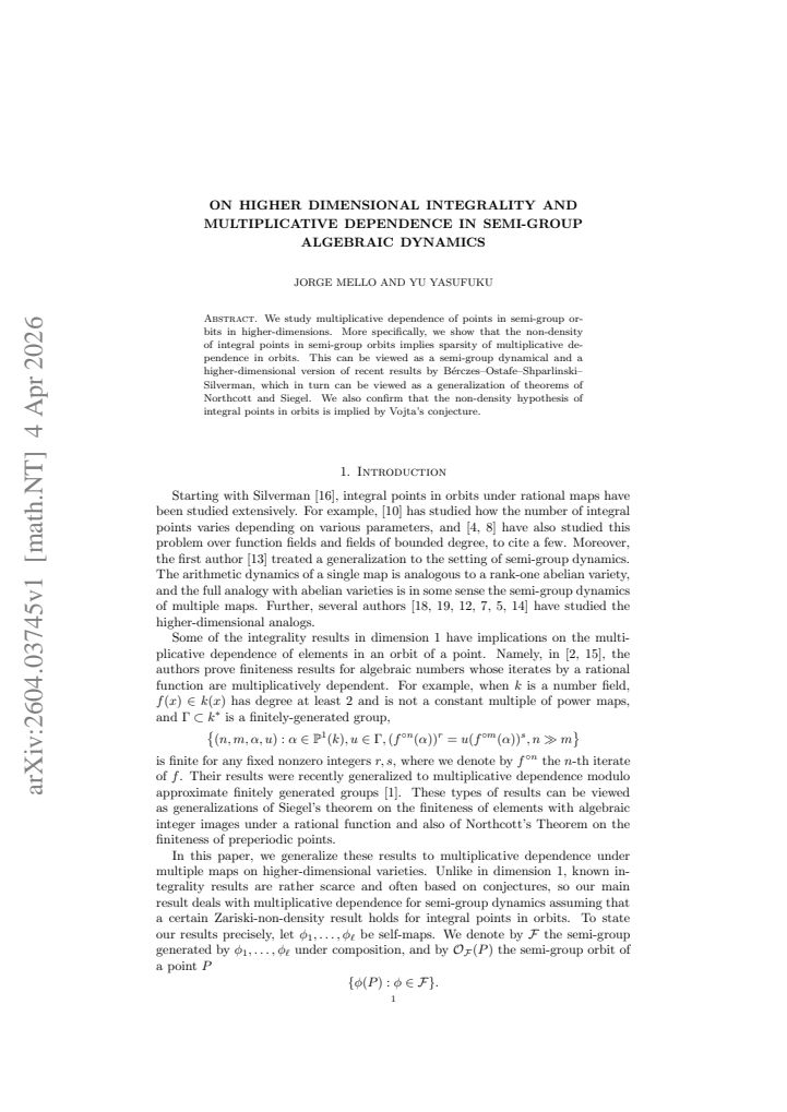 First page