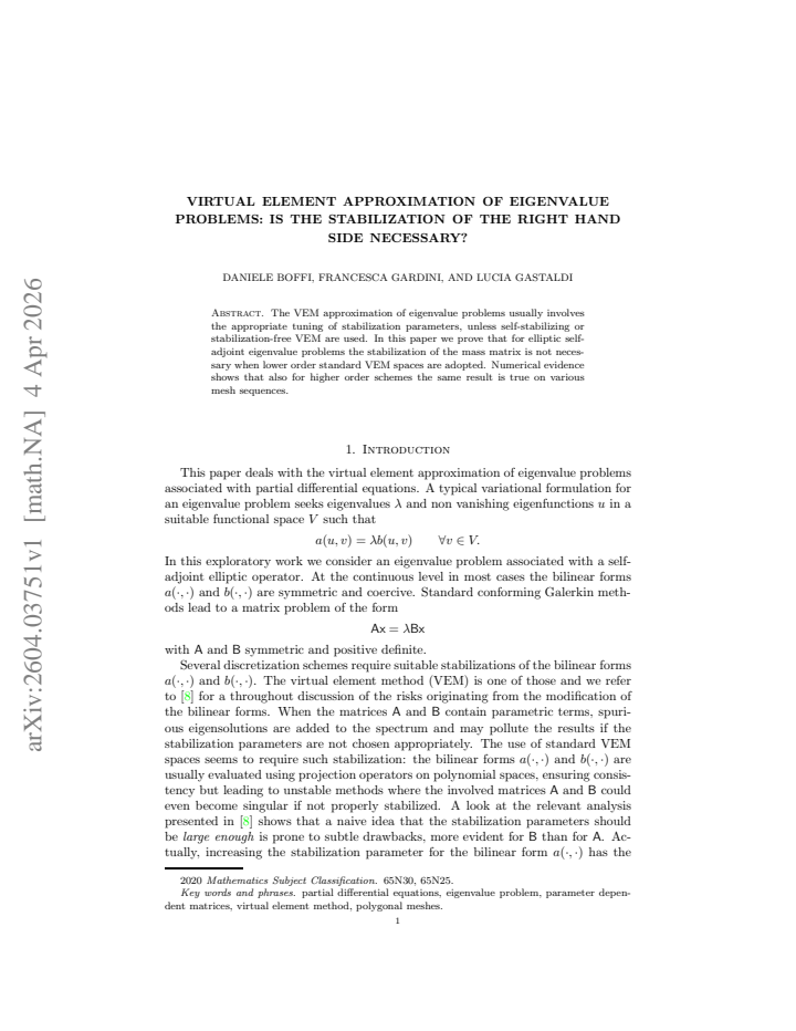 First page
