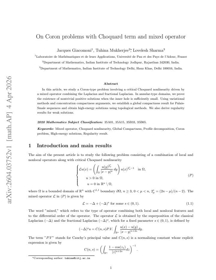 First page