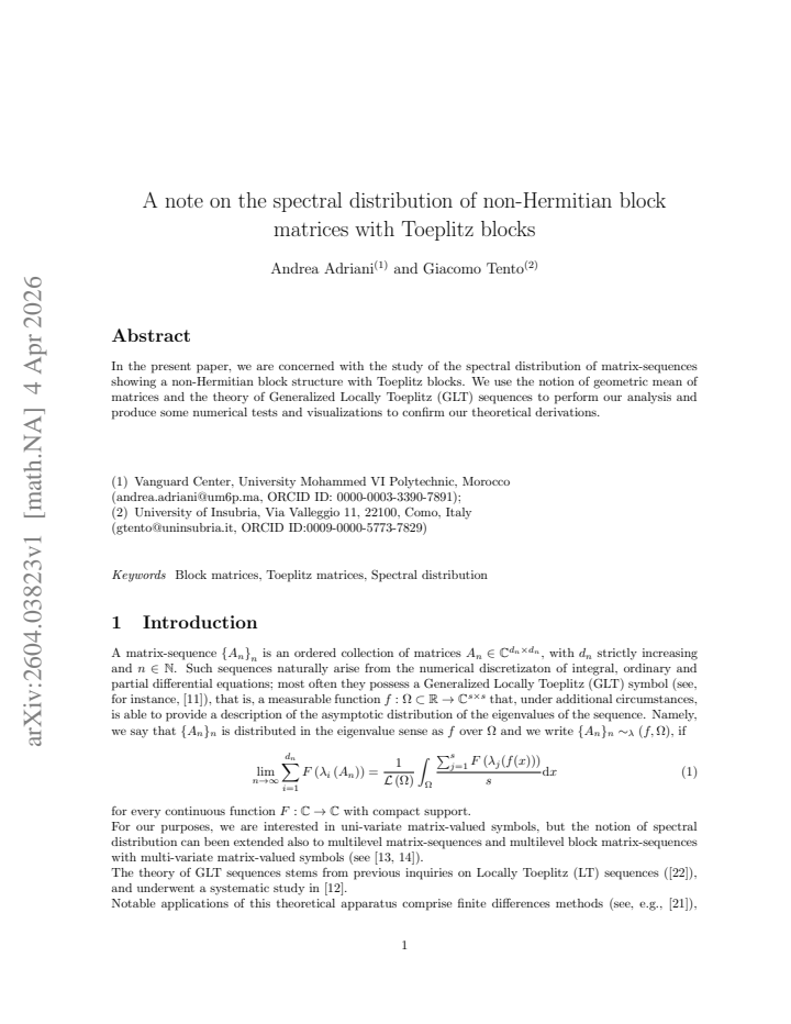 First page