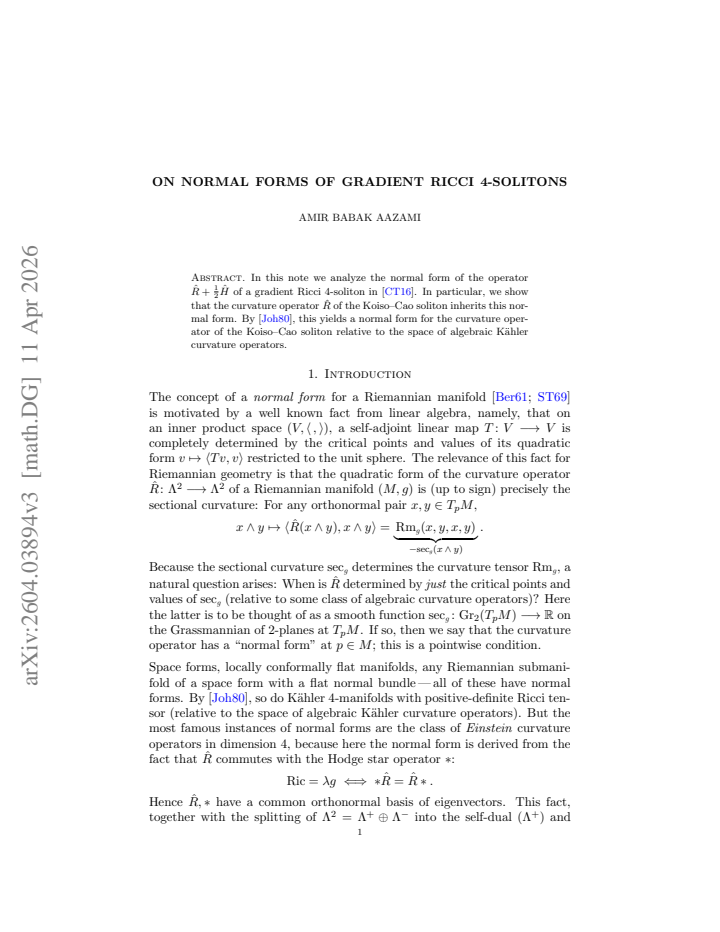 First page