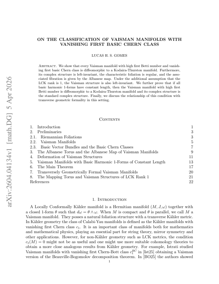 First page