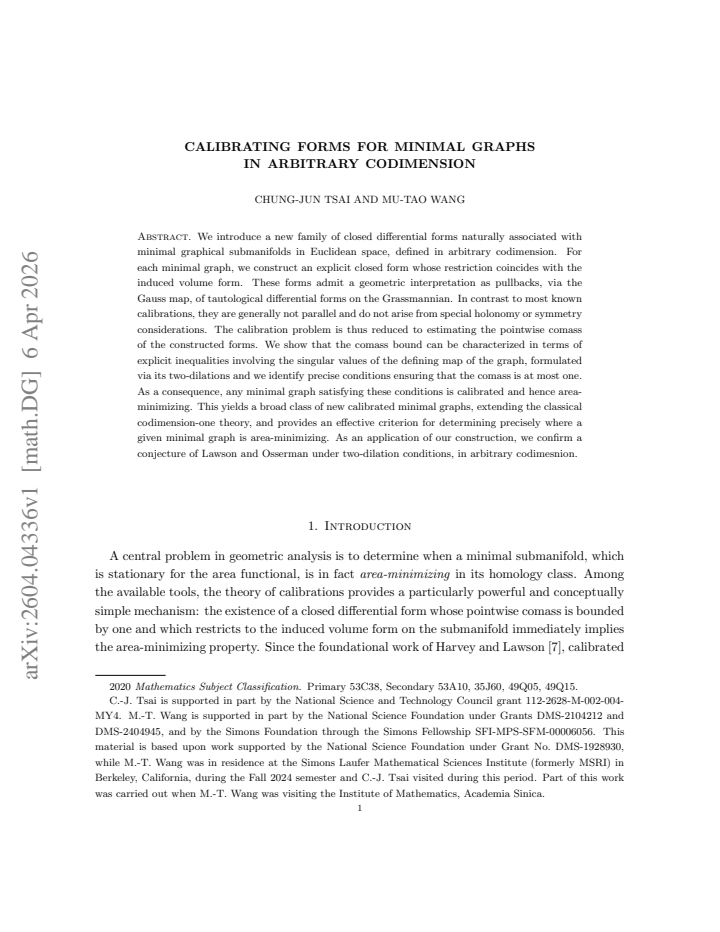 First page