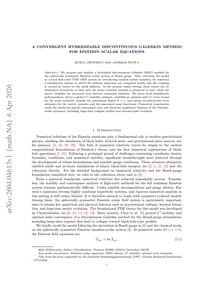 First page