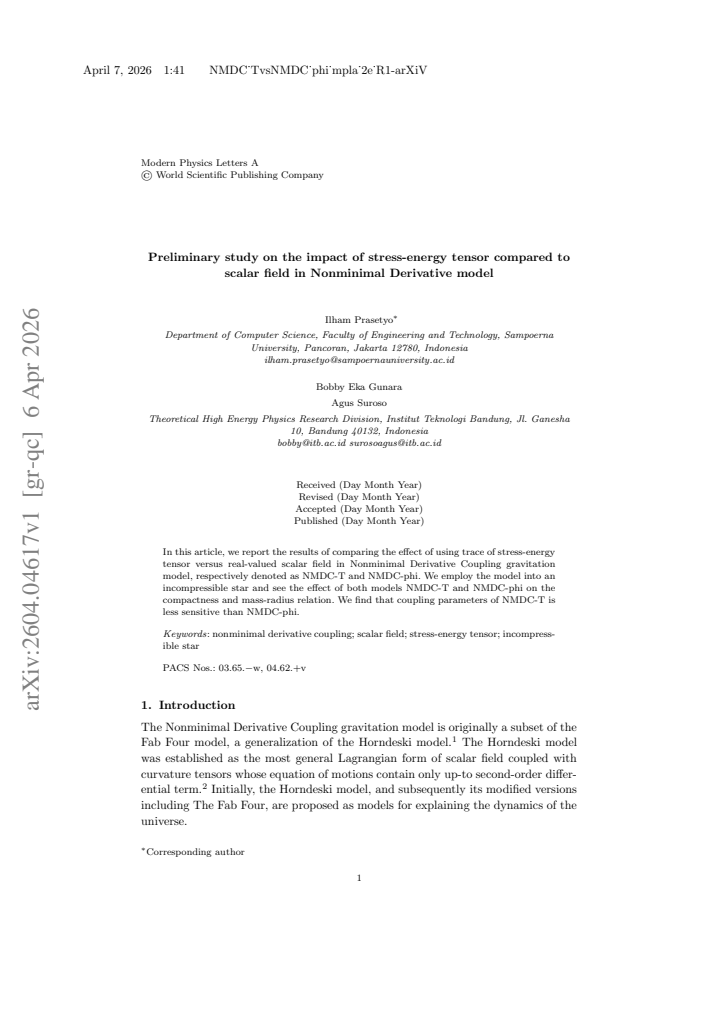 First page