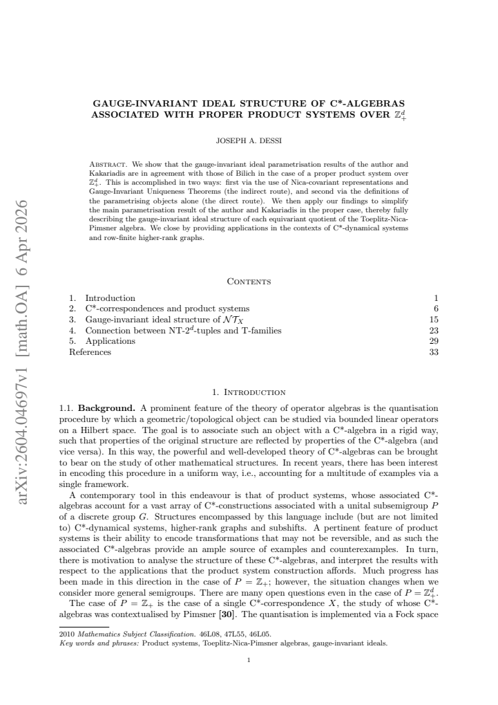 First page