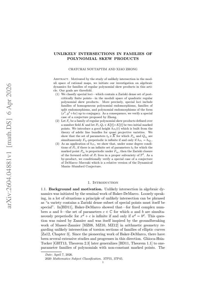 First page