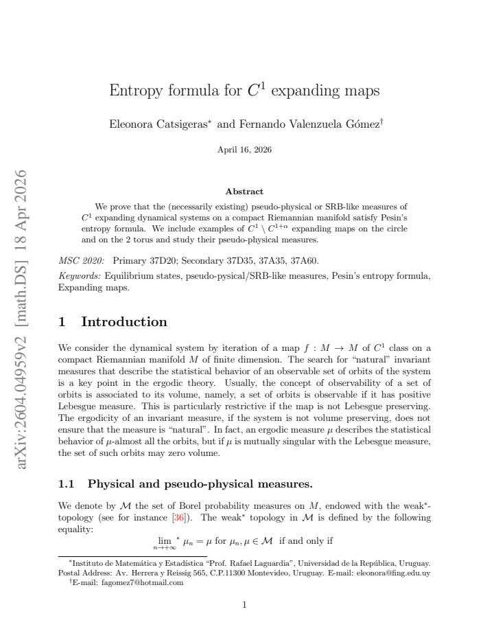 First page