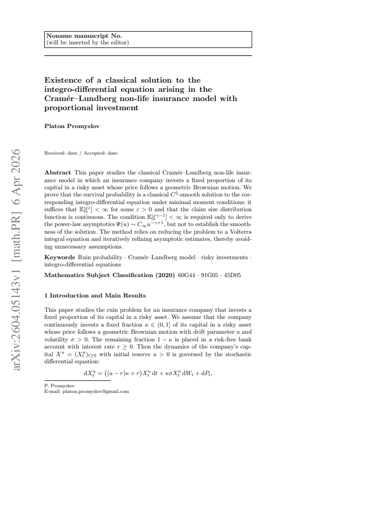 First page