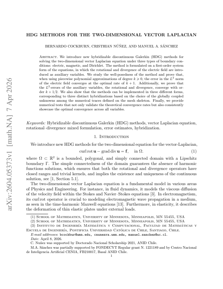 First page