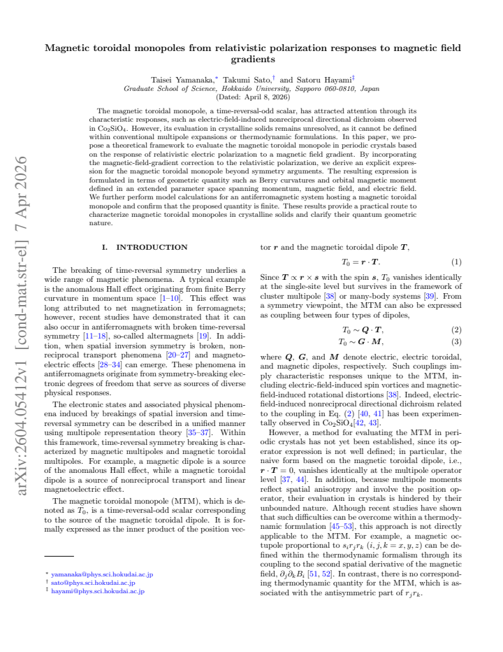First page