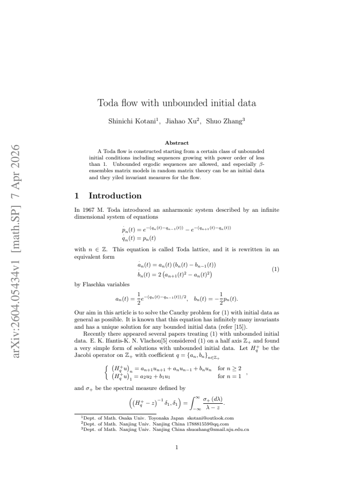 First page