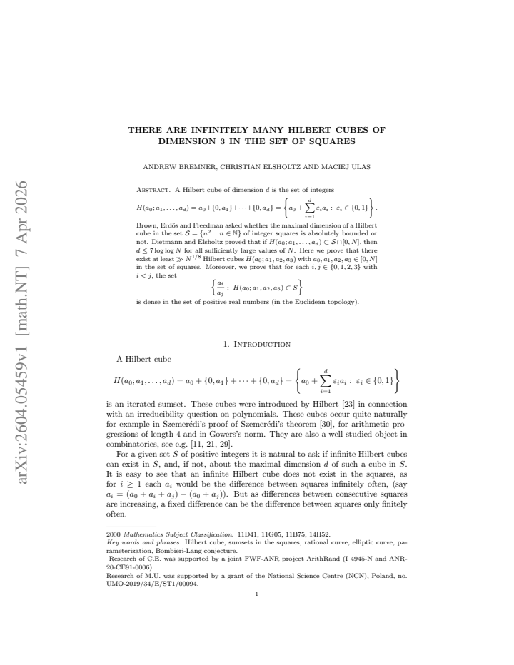 First page