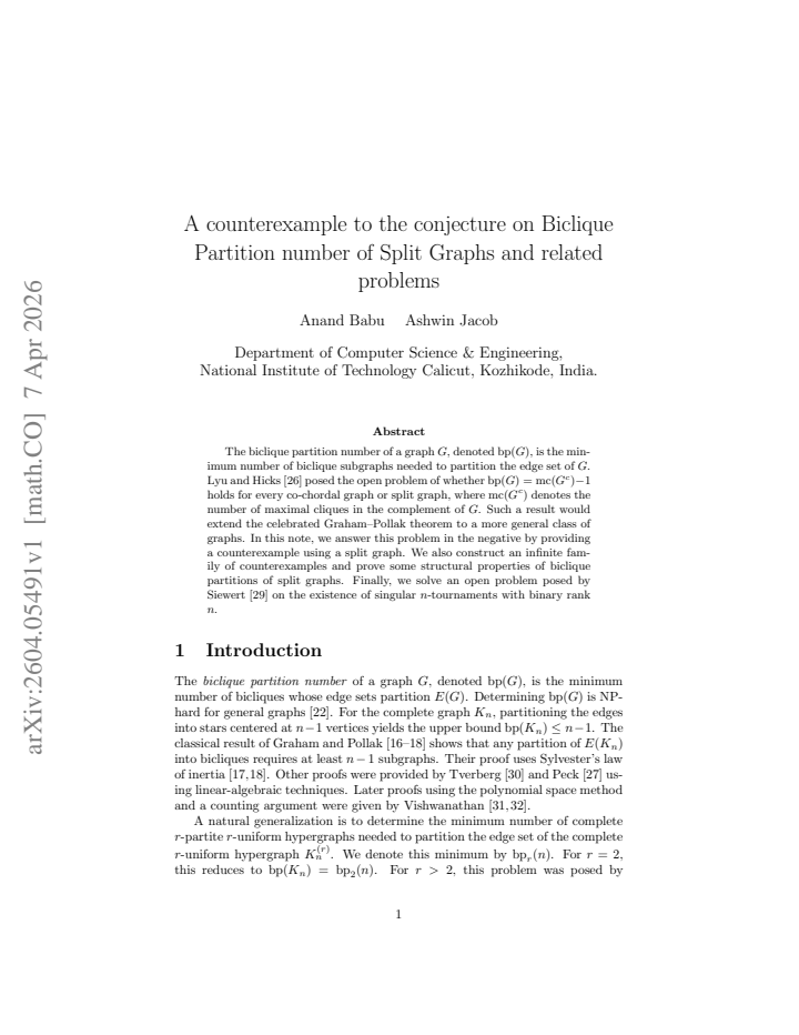 First page
