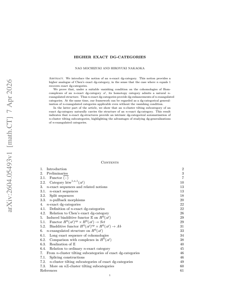 First page