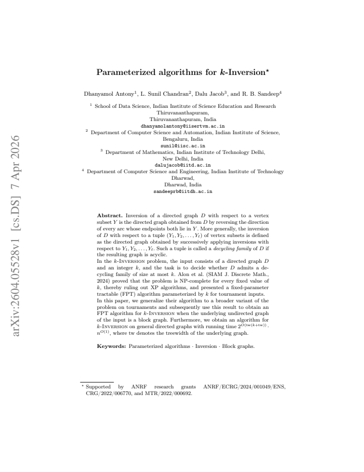 First page