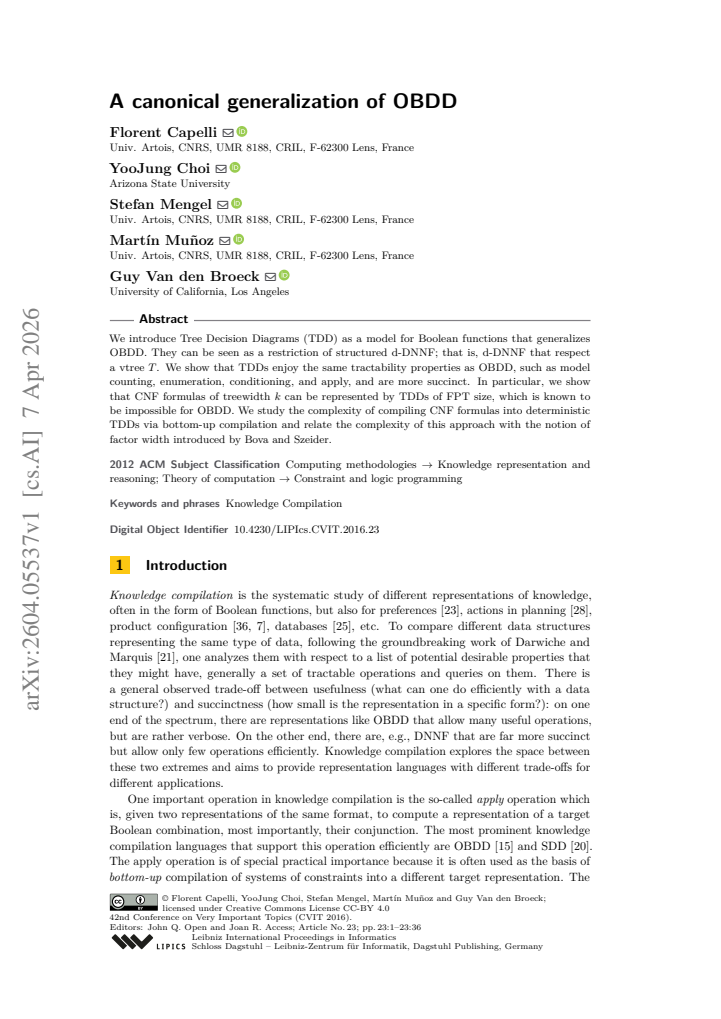 First page