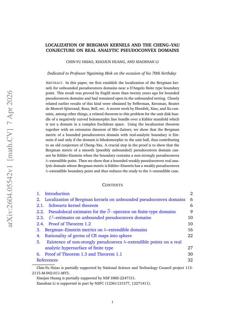 First page