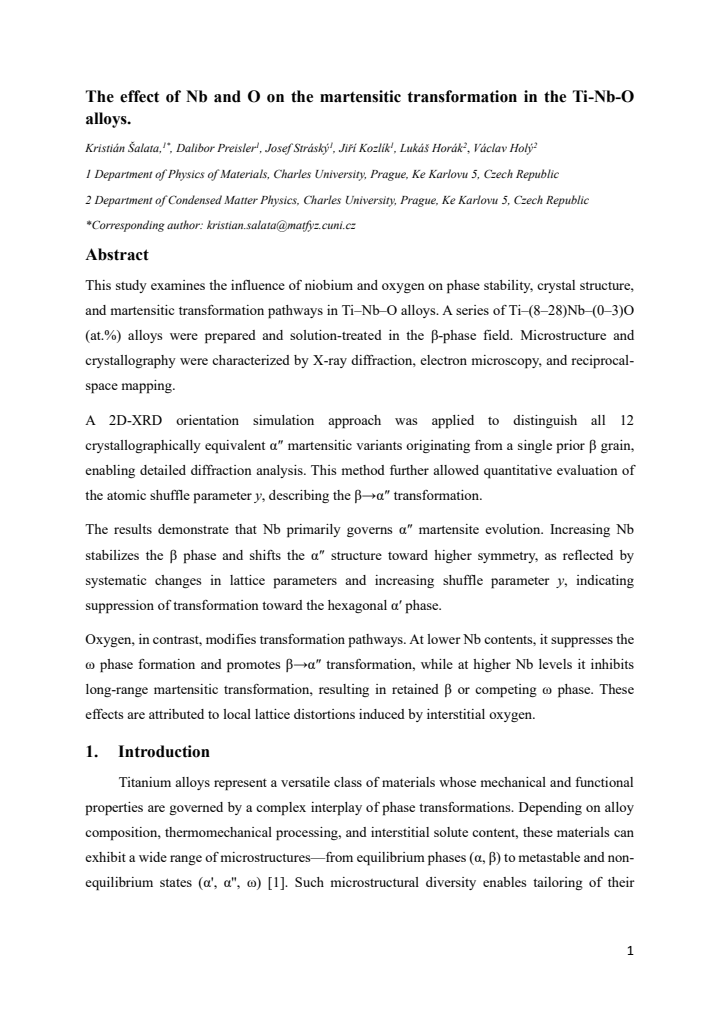 First page