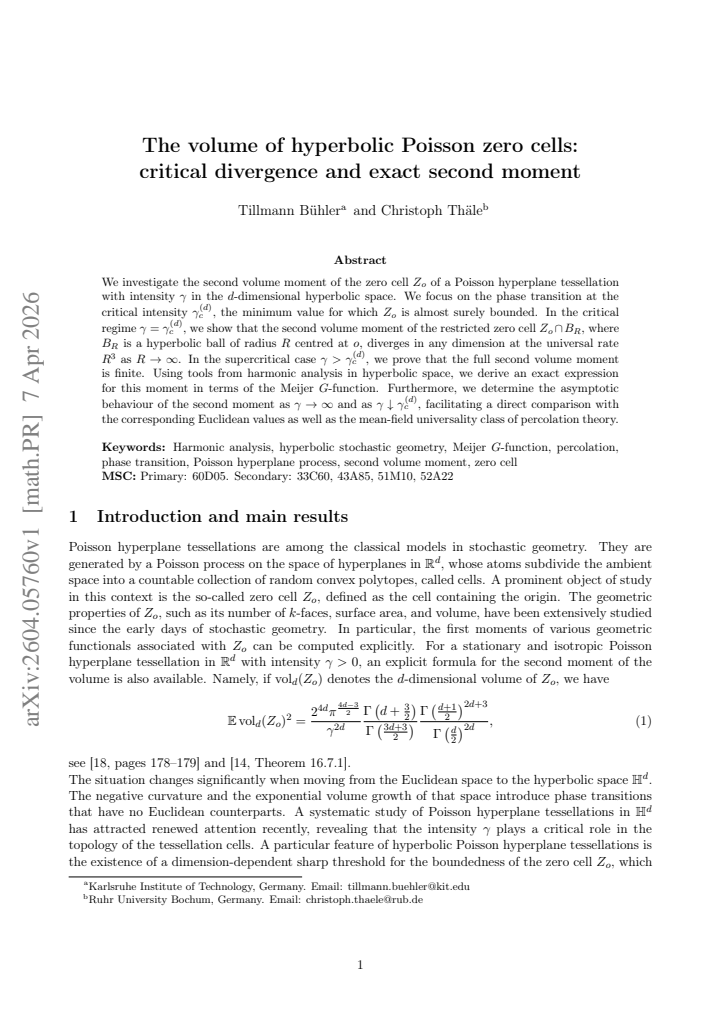 First page