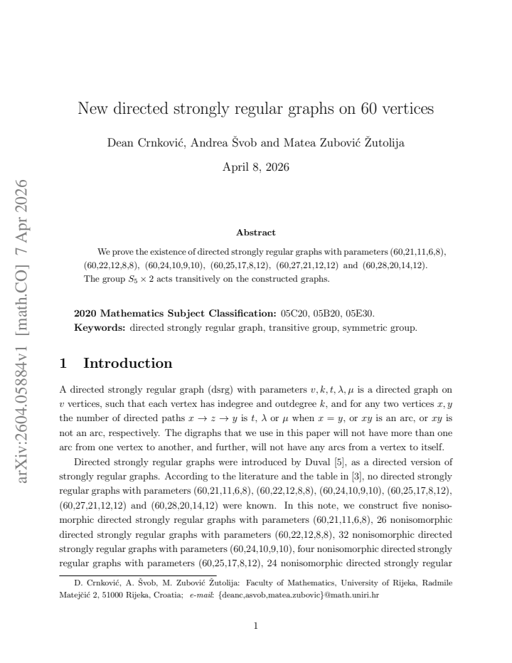 First page