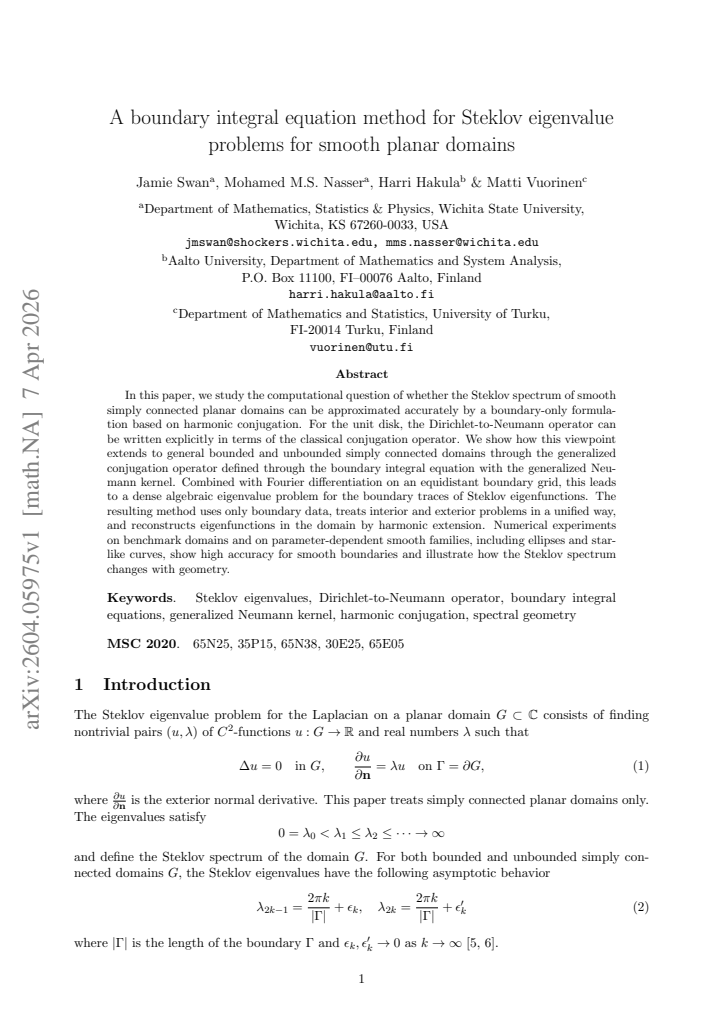 First page
