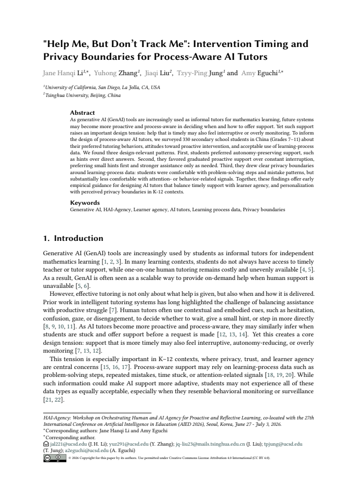 First page