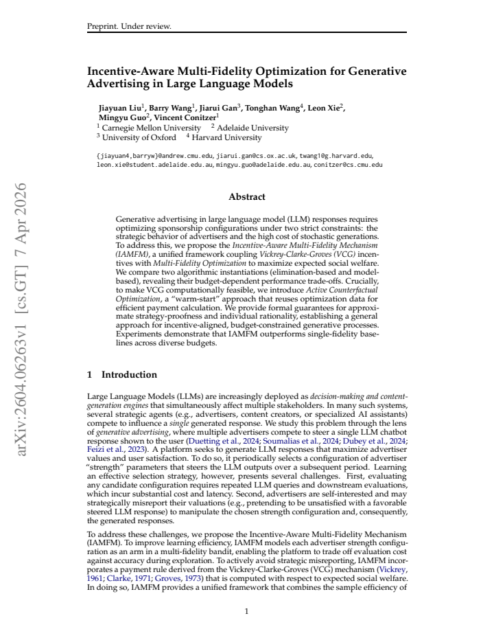 First page