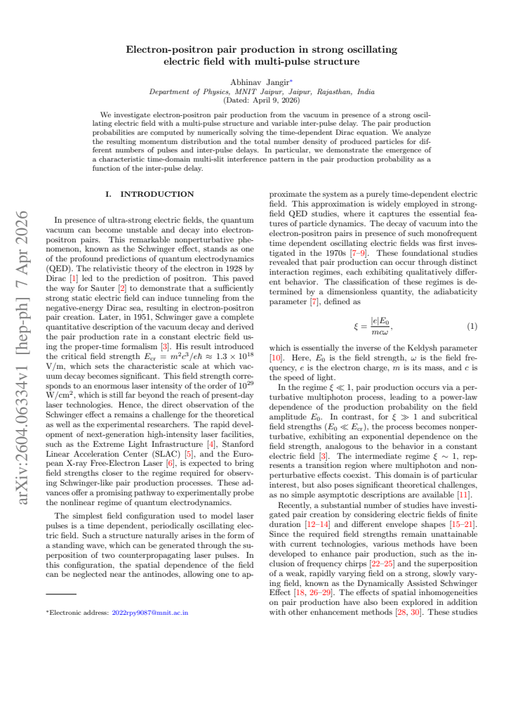 First page