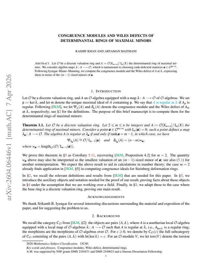 First page