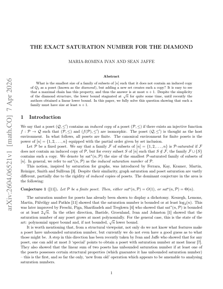 First page