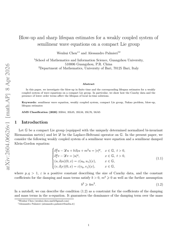 First page