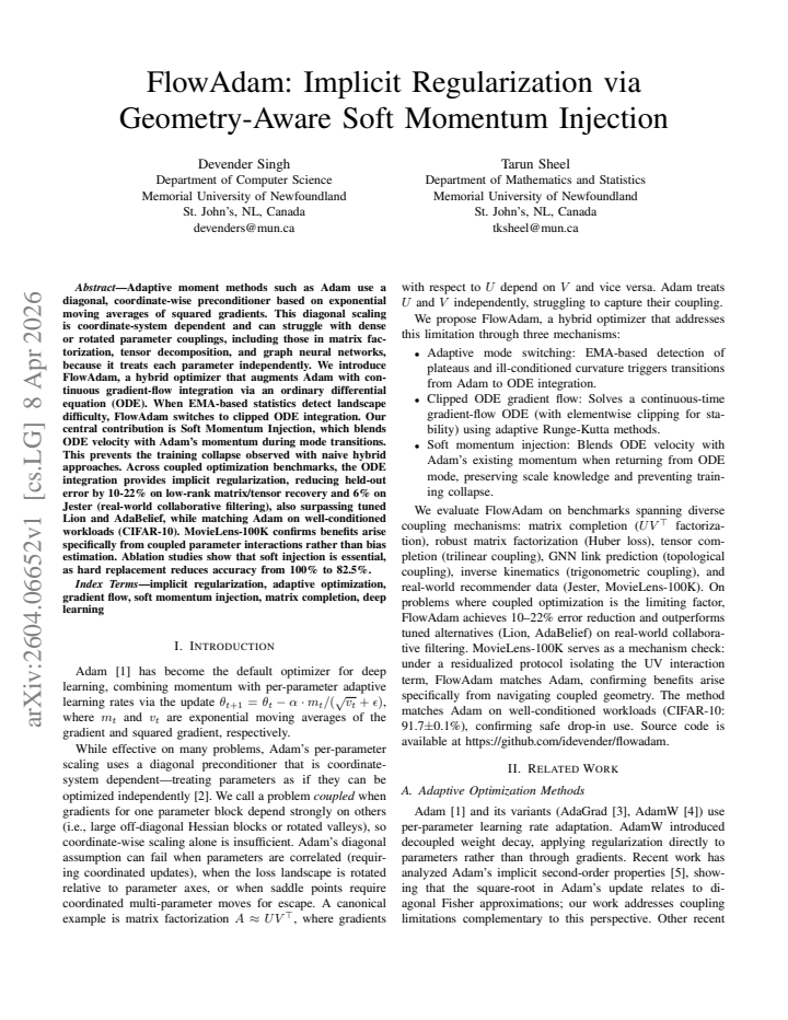 First page