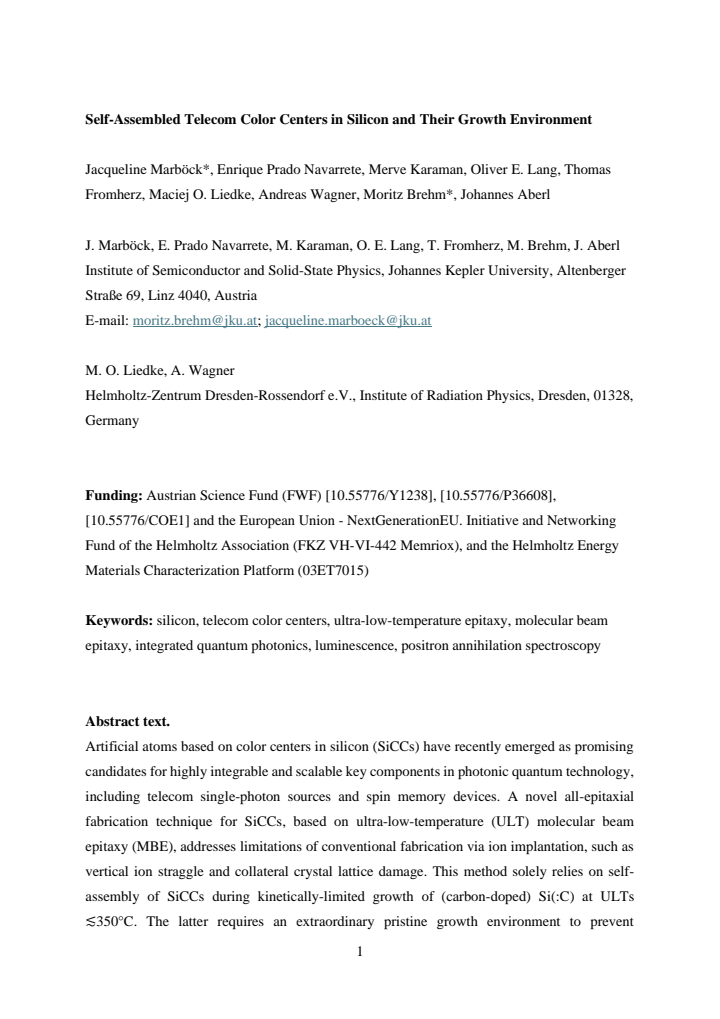 First page