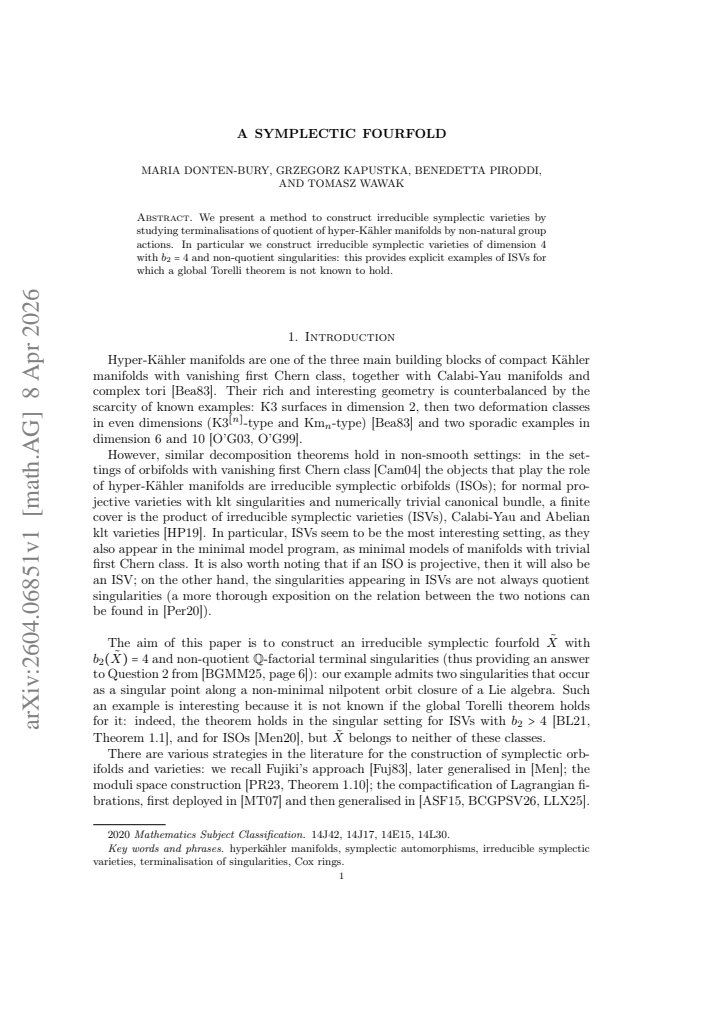 First page