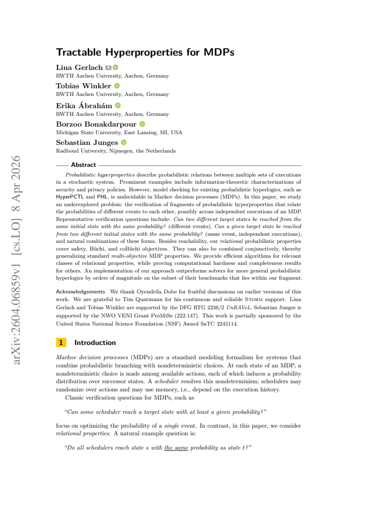 First page