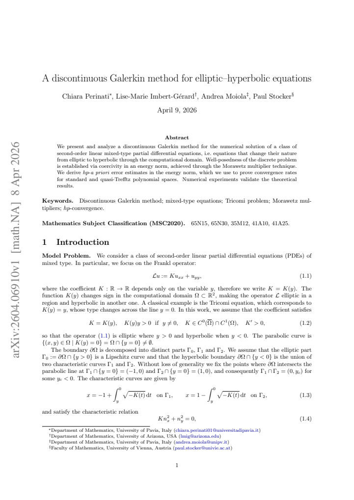 First page