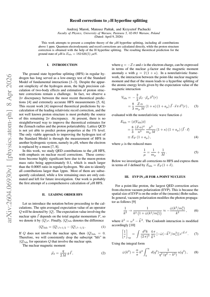 First page