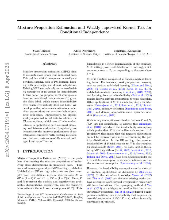 First page