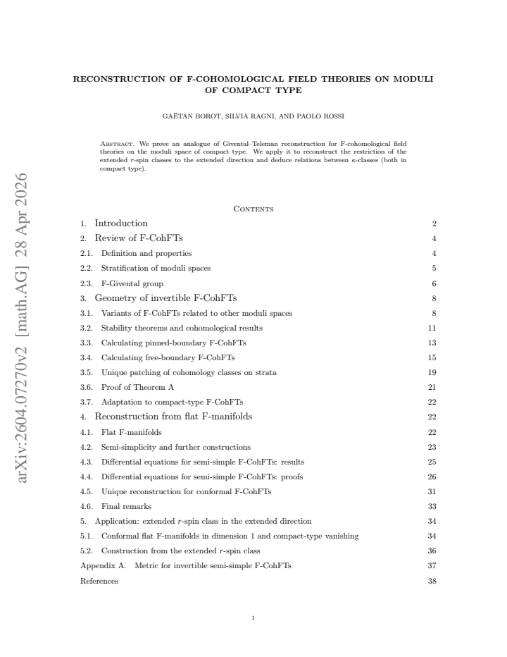 First page